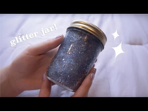 ASMR - Gender Dysphoria and Anxiety help...with a GLITTER JAR! ✨
