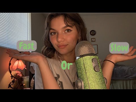ASMR | Fast & Aggressive ASMR vs Slow & Gentle ASMR (Tapping, Mic Pumping & Swirling, Mouth Sounds)