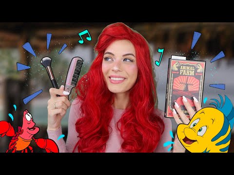 ASMR | Ariel Welcomes You To Land 🧜‍♀️ (The Little Mermaid) Ocean Waves, Singing, Rain Sounds