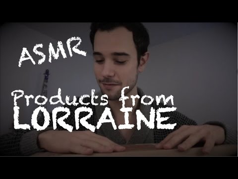 ASMR French Products from LORRAINE (tapping, crinkles)