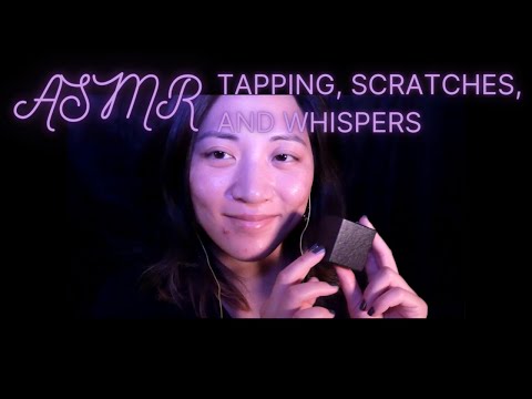 ASMR tapping, scratching, and whispers