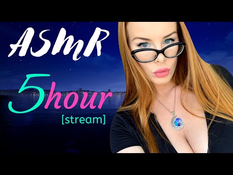 ASMR [STREAM] ❤️ 5 hour sleep relaxation 🌙 Ear Eating 👅 3Dio 🎤🎧