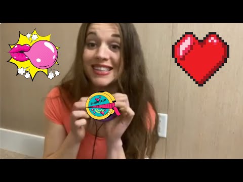 ASMR Perler beads (Pixel Art) & Bubble Gum Blowing n Chewing for relaxation