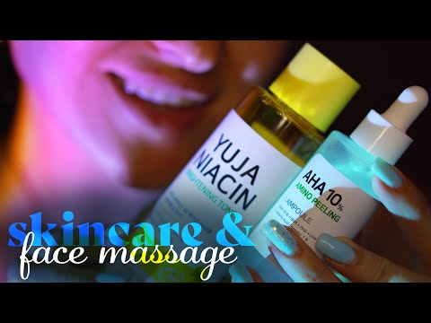 ASMR ~ Skincare & Face Massage ~ Oil, Layered Sounds, Personal Attention, Massaging Your Face