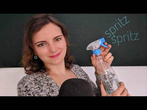 ASMR Water Triggers | Spray Bottle and Liquid Sounds 💦