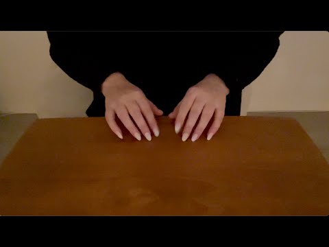 ASMR | Wooden table scratching and tapping, teak wood super tingly