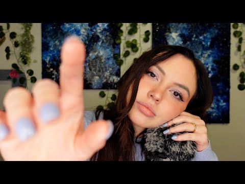 ASMR Countdown from 100 ~ whispers, hand movements, fluffy mic brushing/scratching
