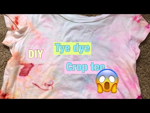 DIY tye dye crop tee(shook!)