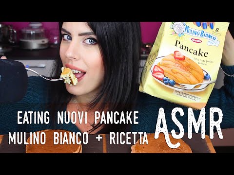 ASMR ita - 🥞 PANCAKE MULINO BIANCO vs PANCAKE HOMEMADE • Eating Test + Ricetta (Whispering)