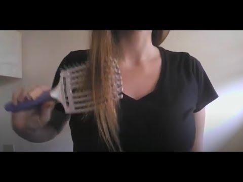 Hair brush ASMR - brushing my hair and yours :)