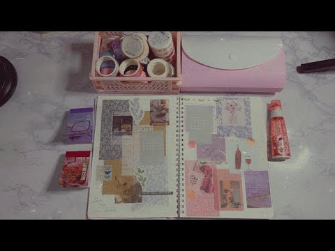 ASMR| Journal with me 📔- some whispering 😴