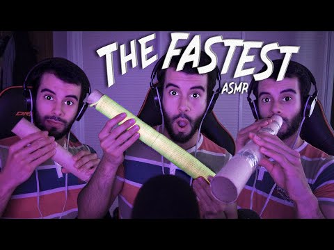 ASMR THE FASTEST PAPER TUBES SOUNDS