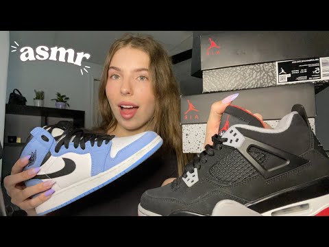 ASMR shoes collection (whispers, tapping, unboxing)