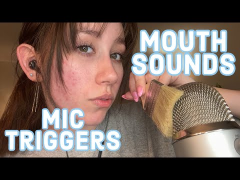 ASMR | Gentle + Slow Mouth Sounds & Mic Triggers