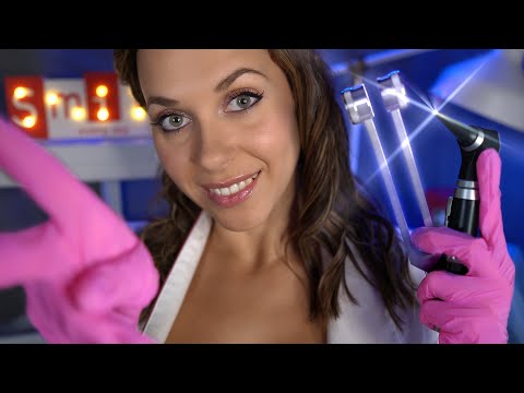 ASMR Otoscope Ear Exam, Cleaning, Roleplay, Tuning Fork, Personal Attention