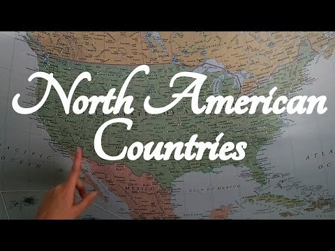 ASMR North American Countries (on Map)  ☀365 Days of ASMR☀