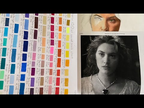 Drawing Rose from Titanic Timelapse