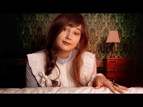ASMR 🛏 COZY VICTORIAN BEDTIME RP 🕯 British Accent, Reading & Humming You to Sleep, Fire Tending