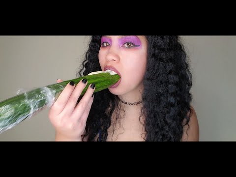 BIG Creamy Cucumber 🥒 ASMR