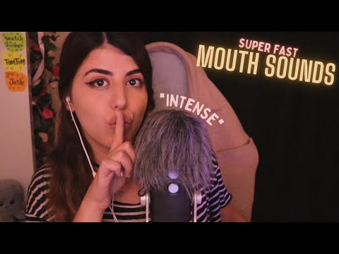ASMR Tingly Fast Mouth Sounds (no talking) 👄