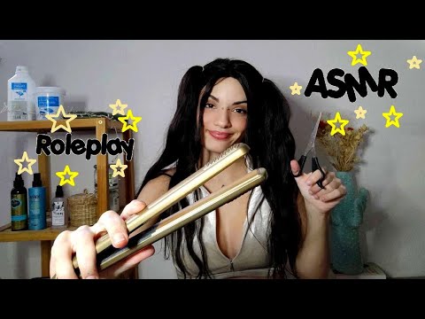 ASMR RP Coiffeur, je m'occupe de tes cheveux 💇🏽‍♀️💆🏽‍♀️ Asmr français, tapping, whispering, water