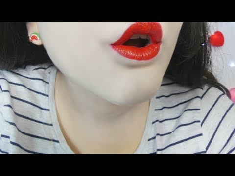 ASMR Kisses Muah, Lipstick Application,Tapping 💋💄