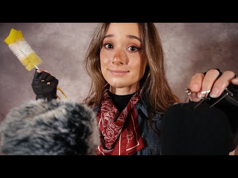 ASMR Fixing your Earholes | Deep Ear Attention, Fluffy Mics, Mic Squish, Close Whispers, Scratching