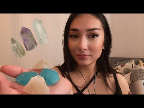 ASMR eating edible crystals 🔮✨mouth sounds