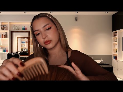 ASMR Hair Salon Roleplay | Trimming & Styling your hair 😍 💇‍♂️