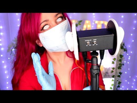 ASMR EAR EATING & EAR MASSAGE ⚠️ INTENSE MOUTH SOUNDS ⚠️ with Latex Gloves & Mask