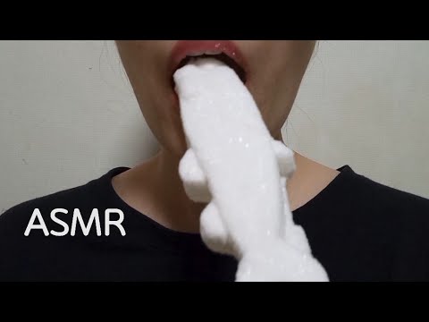 ASMR FISH MARSHMALLOW POP SUCKING EATING mouth sounds