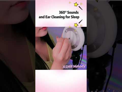 8D❤️ Sounds and Ear Cleaning for Sleep  1 Minute ASMR  #shorts