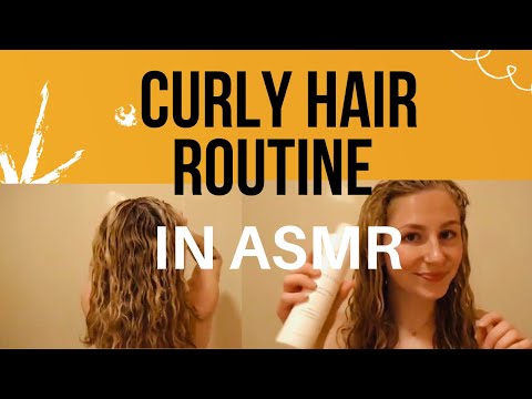 ASMR- CURLY HAIR ROUTINE🤘🏼