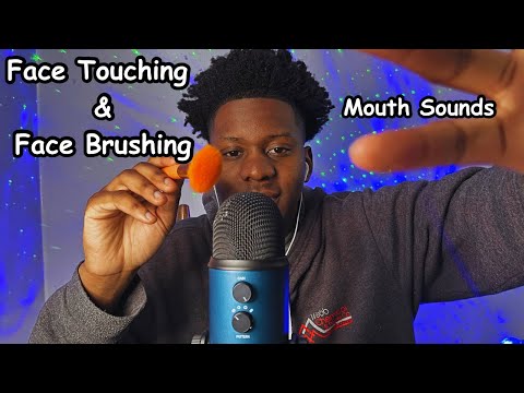 ASMR Face Touching With Intense Mouth Sounds!!