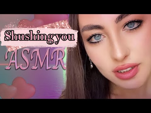 ASMR Shushing and Face Touching with Hand Movements + Finger Fluttering (Soft & Intense Triggers)