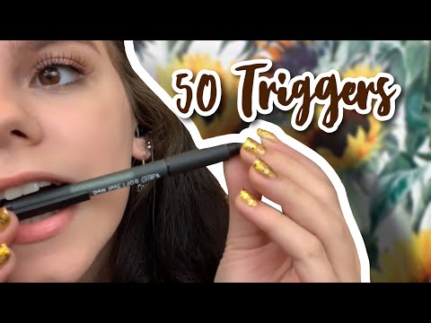ASMR 50 TRIGGERS IN 4 MINUTES