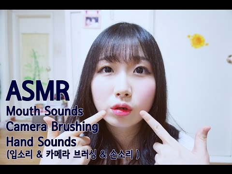 [한국어 ASMR , ASMR Korean] Mouth Sounds / Camera Brushing / Hand Sounds (입소리 & 카메라 브러싱 & 손소리 )