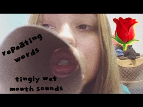 asmr ~ mouth sounds w/ toilet paper roll (echo whispers, sksk, repeating words, tapping, scratching