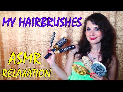ASMR. Hair Brushing and Relaxing Combing of Hair. My Loved Hairbrushes. ASMR Hair Play.