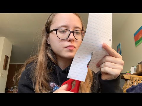 Cutting and Folding Paper ASMR