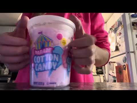 Cotton Candy Container Tapping ASMR 🍬🩷🩵