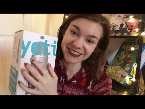 ASMR | What I Got For Christmas 2019 🎁 | New Blue Yeti Microphone!