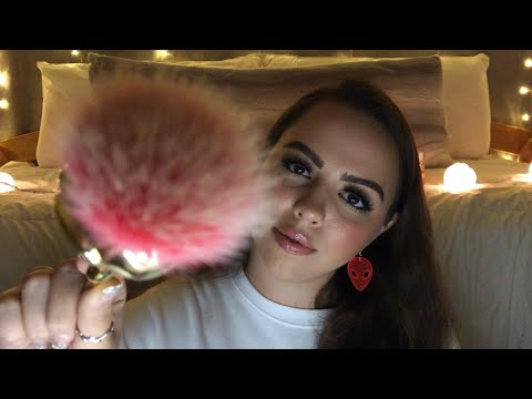 ASMR Slowly Brushing Your Face ~ Visual Triggers ~ Personal Attention
