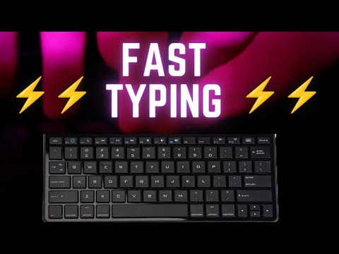 ASMR Keyboard Typing in 16 Minutes !!!!!!! (Speed Typing⚡⚡, Clicky, Relaxing, No Talking) #asmr