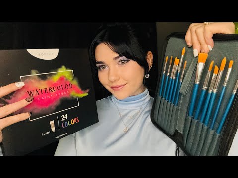 Showing you my new Art Supplies ASMR