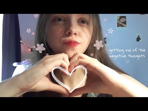 ASMR plucking your negative thoughts & energy away + positive affirmations ♡ (personal attention)