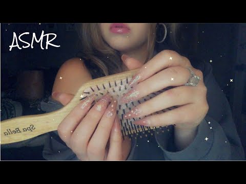 ASMR | Scratching & tapping on hair brush ✨