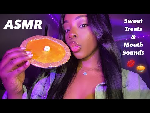ASMR | Sweet Treats & Mouth Sounds 🤍🥧