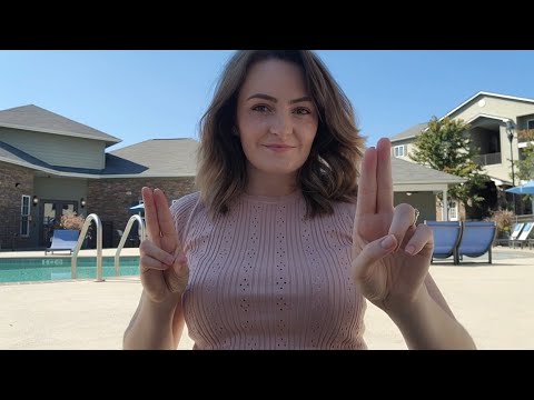 ASMR 5 MINUTE CRANIAL NERVE EXAM BY THE POOL 💦