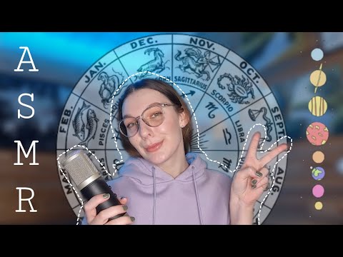 ASMR fun facts about zodiac signs 🪐 [close up clicky whispers]